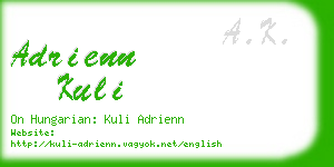 adrienn kuli business card